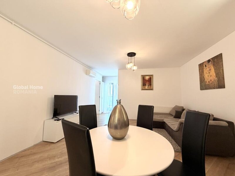 4City North, Pipera, 3 camere, mobilat complet, parcare inclusa.