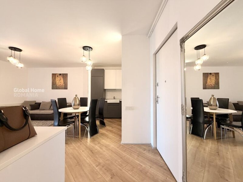 4City North, Pipera, 3 camere, mobilat complet, parcare inclusa.