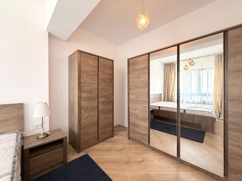 4City North, Pipera, 3 camere, mobilat complet, parcare inclusa.